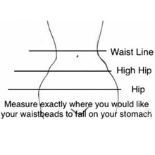 Load image into Gallery viewer, Custom Self-tie waist beads (55+ inches)