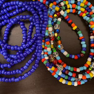 Custom Self-tie waist beads (55+ inches)